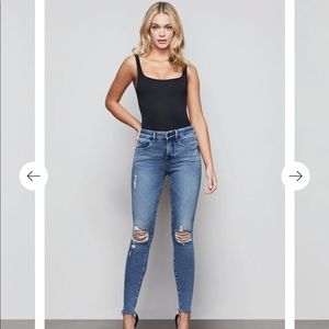 EUC Good American “Good Legs” Frayed knee size 15